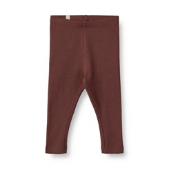 Wheat Rib leggings Maddy - Aubergine